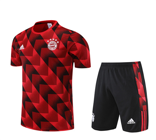 AAA Quality Bayern Munich 22/23 Red/Black Training Kit Jerseys 2